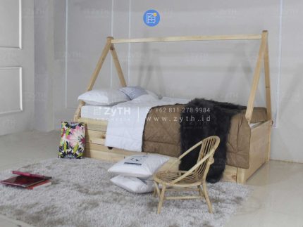 Jual ranjang kamar anak berkarakter kayu solid